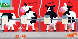 baby's very first slide and see farm