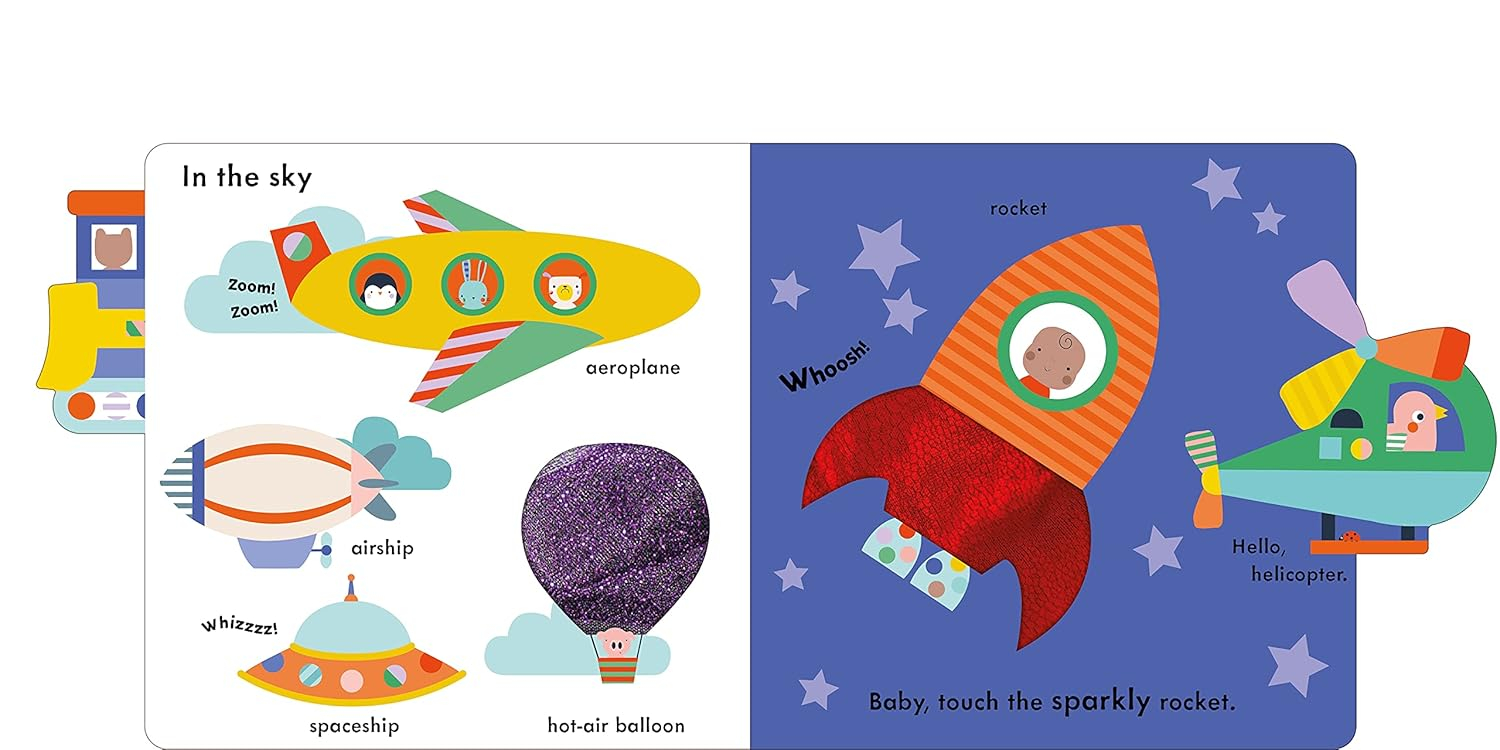 baby touch - vehicles tab book