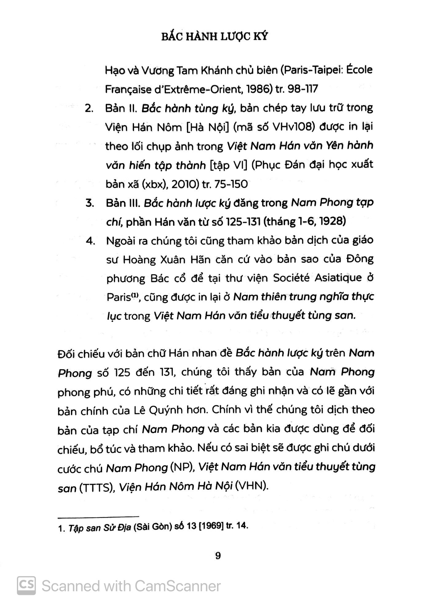 bắc hành lược ký