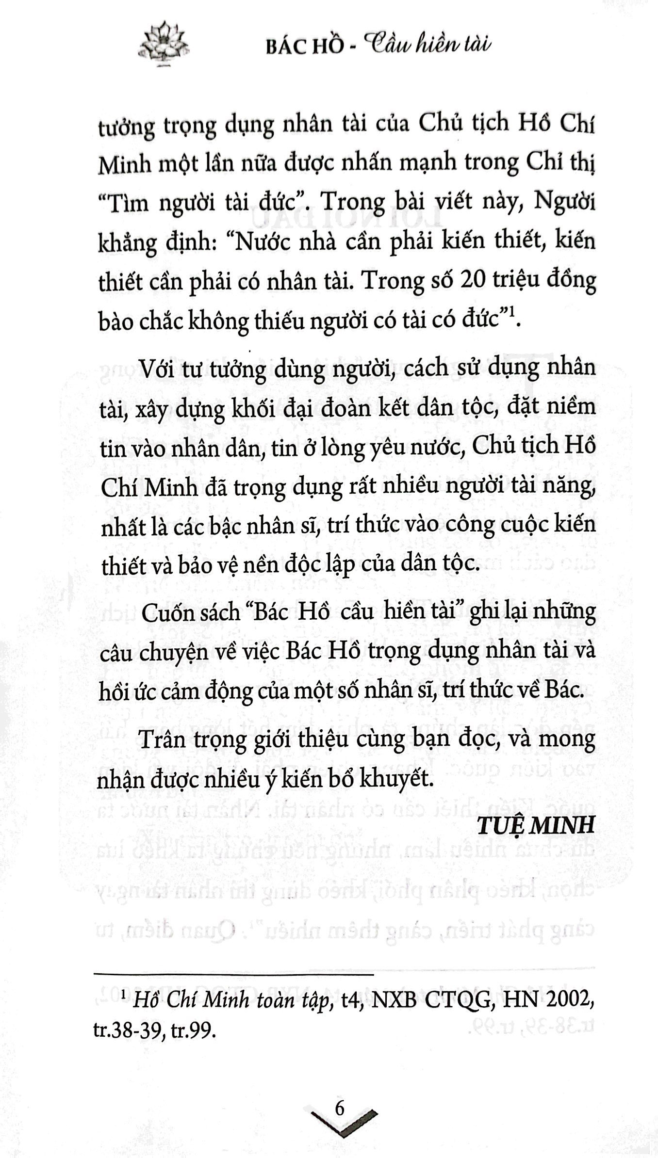 bác hồ cầu hiền tài