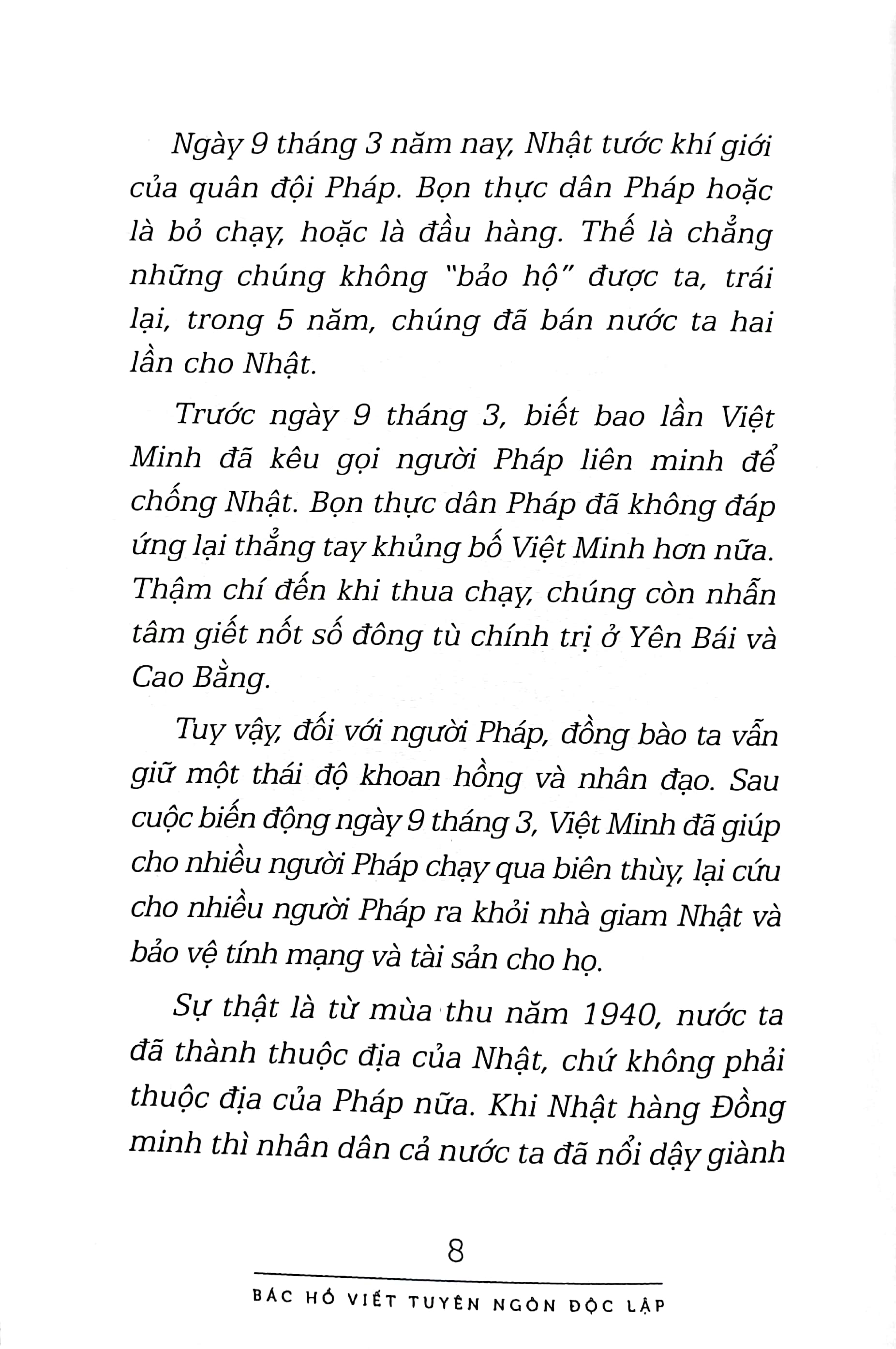 bác hồ viết tuyên ngôn độc lập