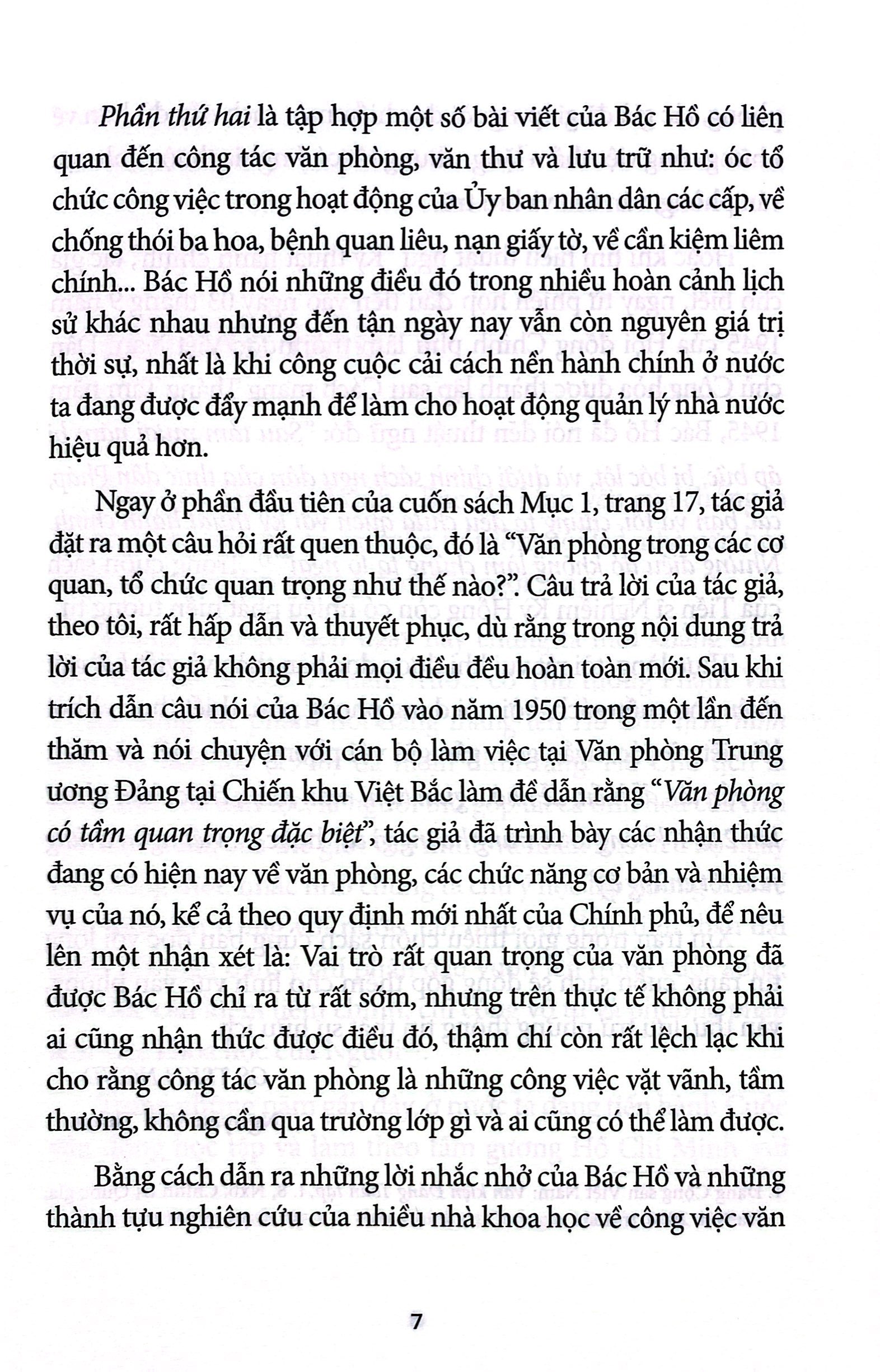 bác hồ với công tác văn phòng, văn thư và lưu trữ