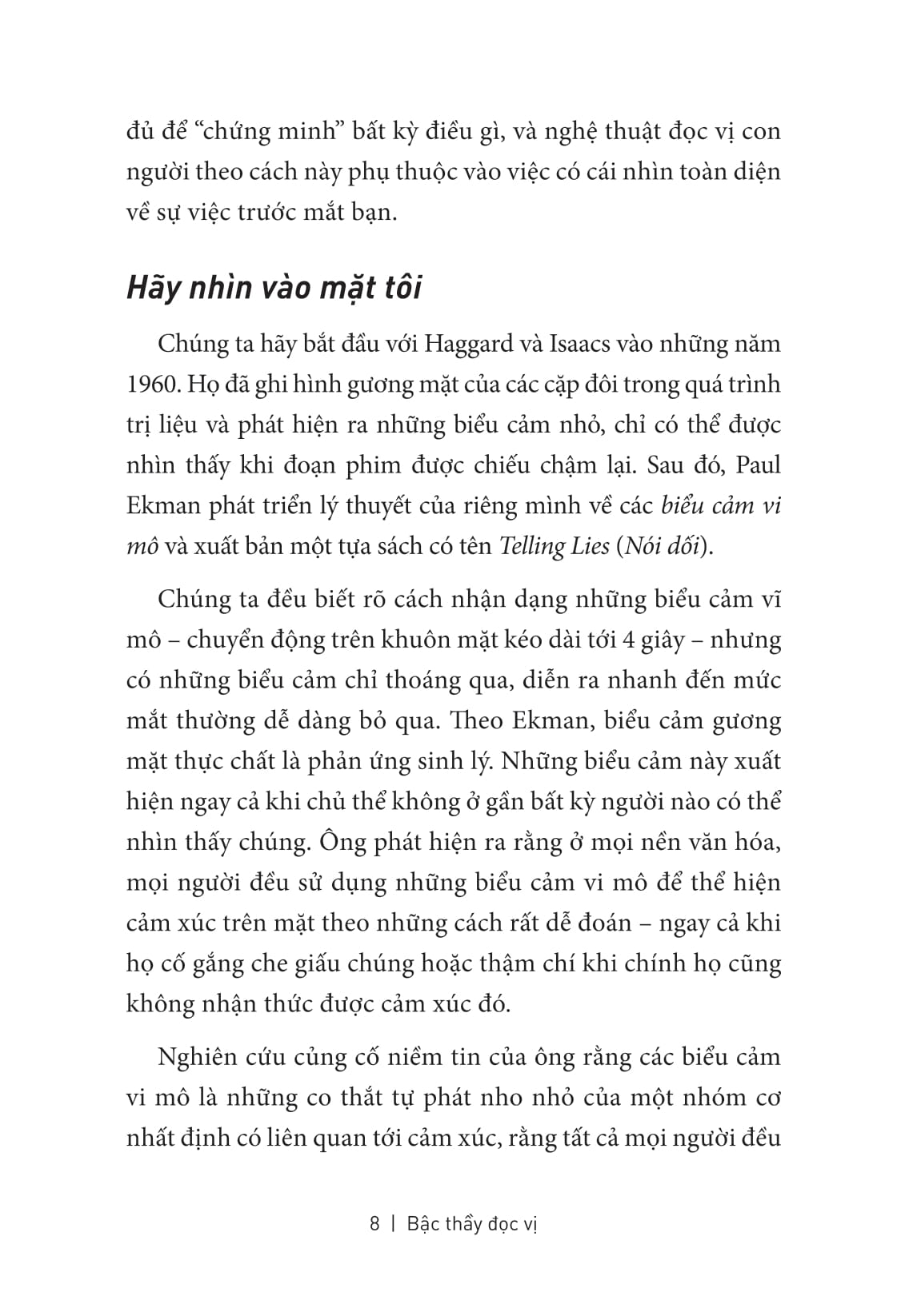 bậc thầy đọc vị