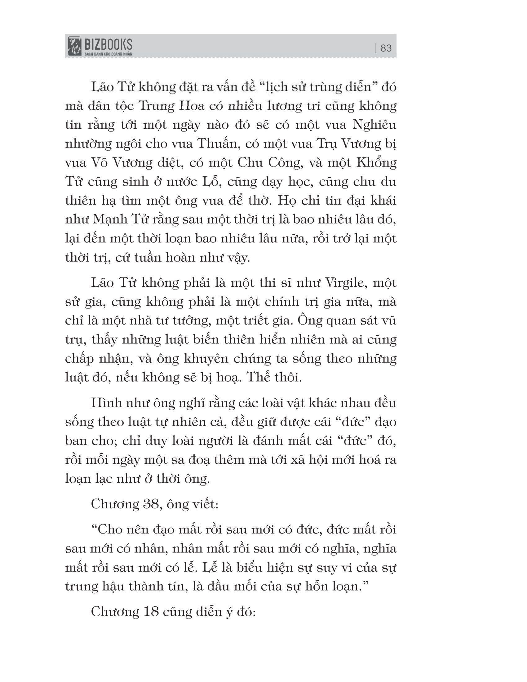 bách gia tranh minh - lão tử đạo đức kinh