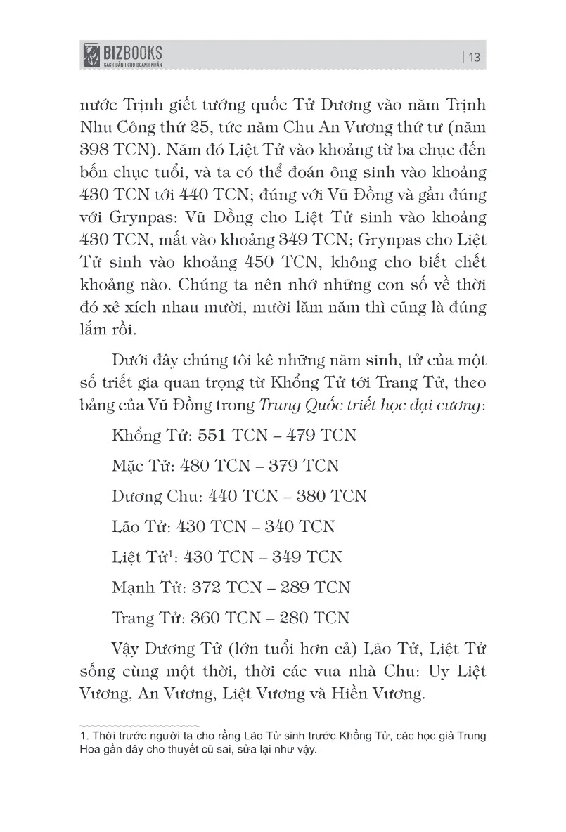 Bách Gia Tranh Minh - Liệt Tử Và Dương Tử (Tái Bản 2026)