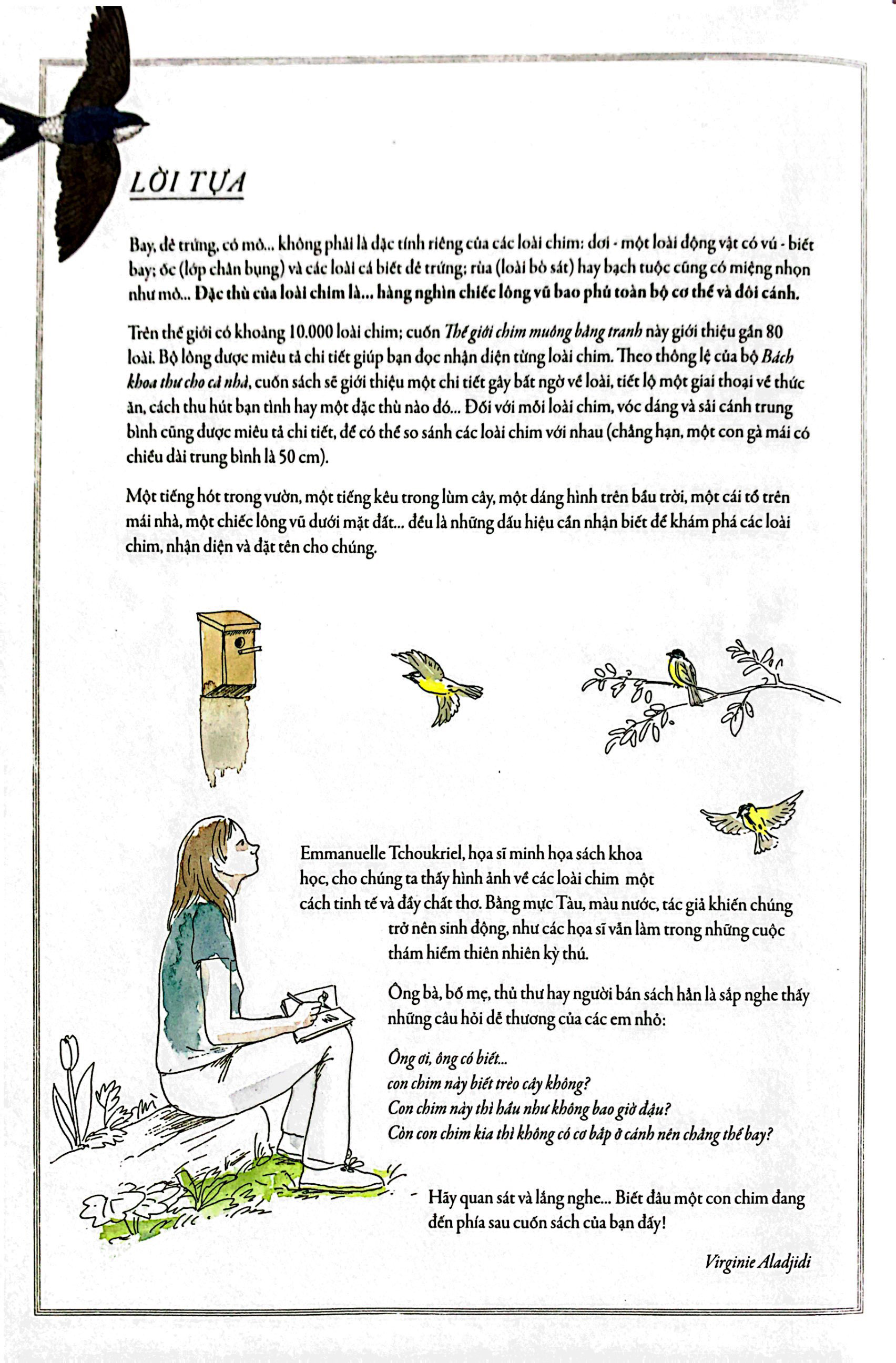 bách khoa thư cho cả nhà - thế giới chim muông bằng tranh