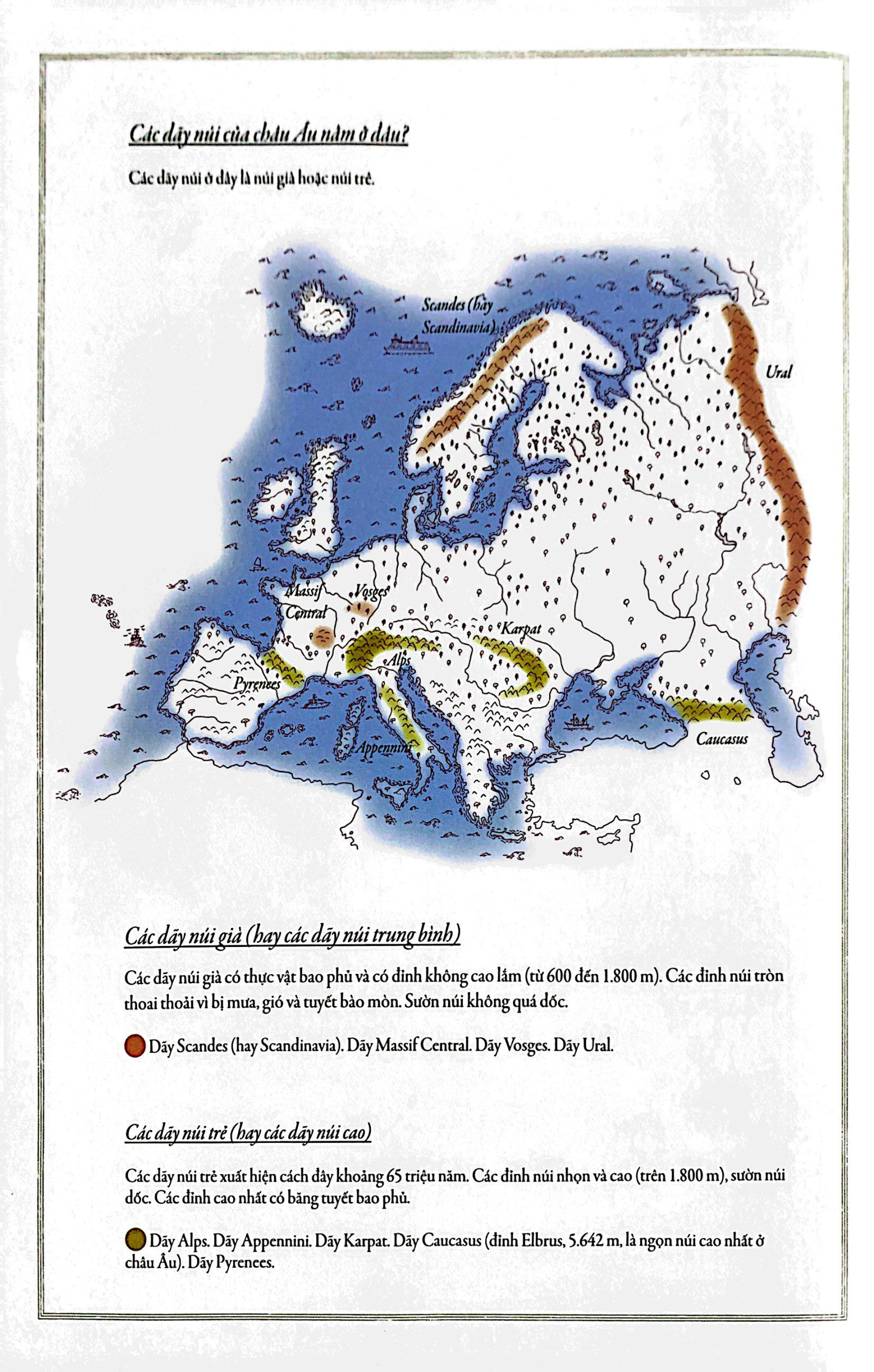 bách khoa thư cho cả nhà - thế giới núi non bằng tranh