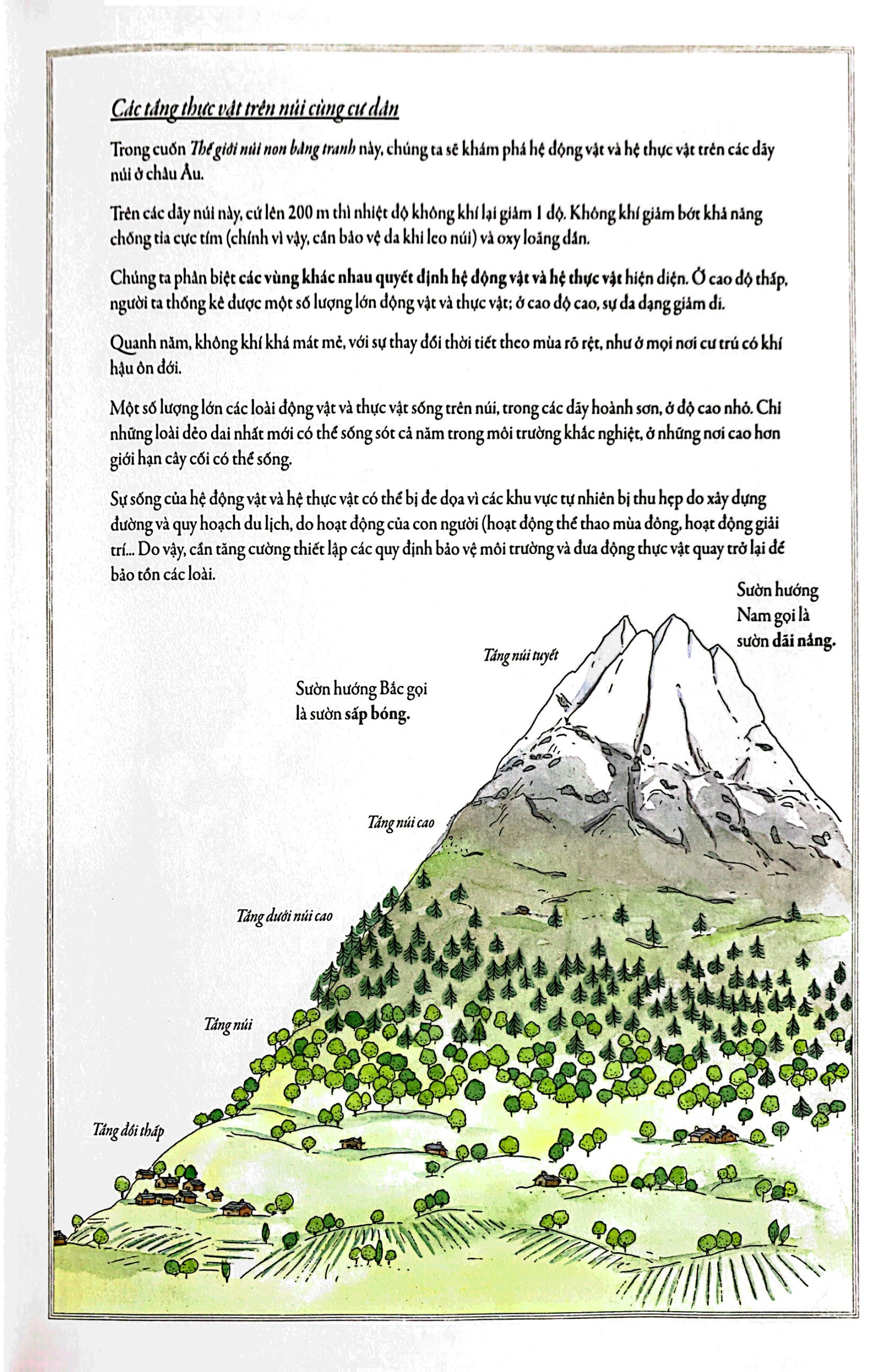 bách khoa thư cho cả nhà - thế giới núi non bằng tranh