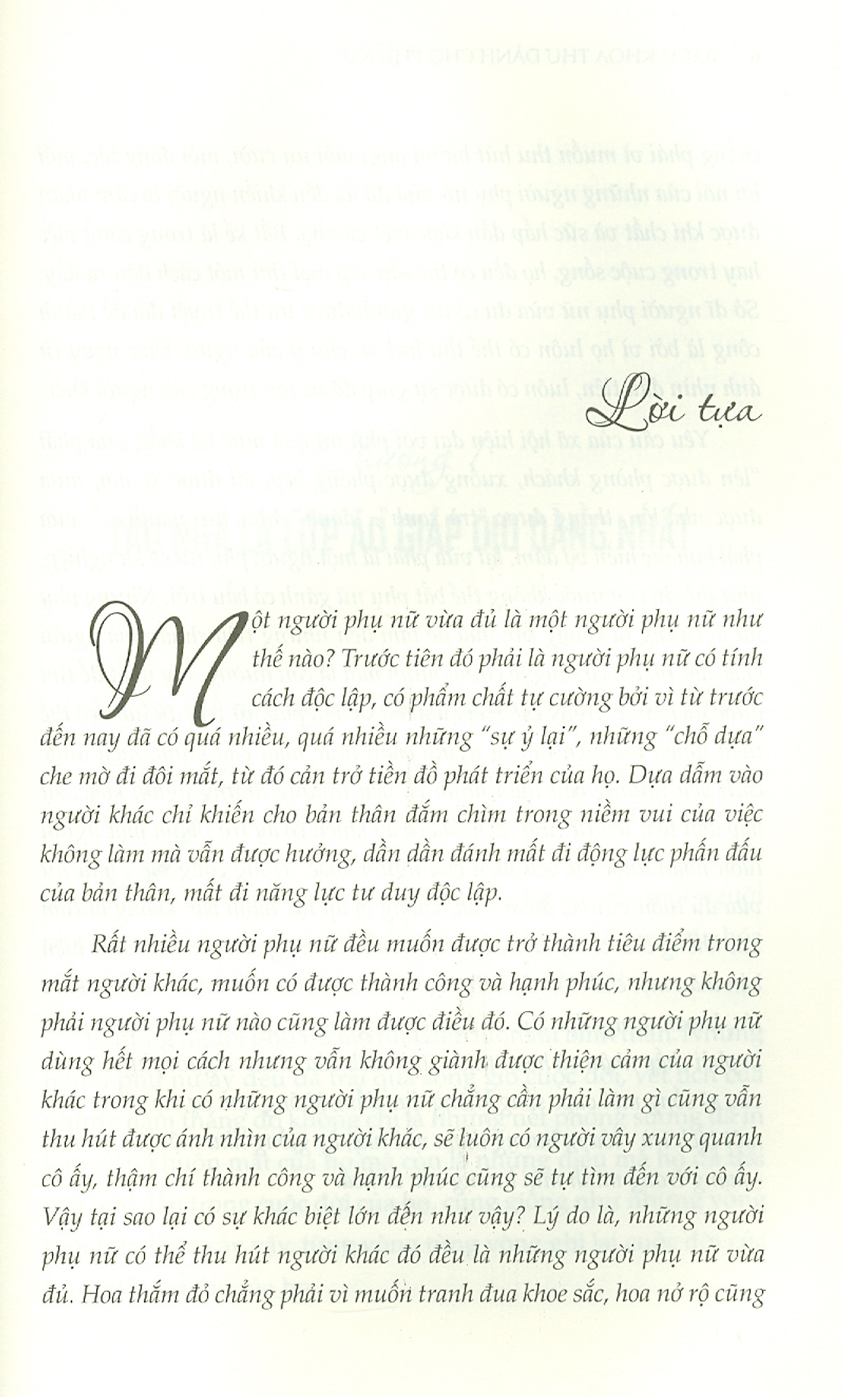 bách khoa thư dành cho phụ nữ - phụ nữ hãy là người vừa đủ