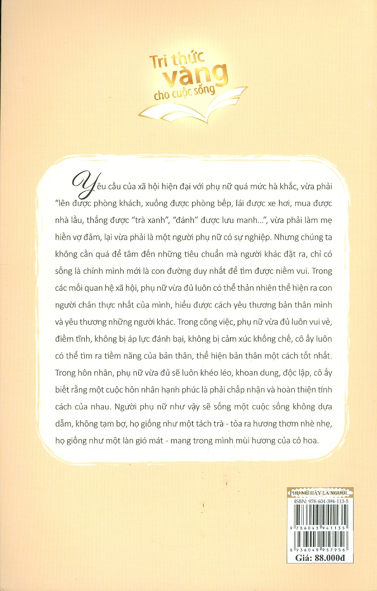 bách khoa thư dành cho phụ nữ - phụ nữ hãy là người vừa đủ