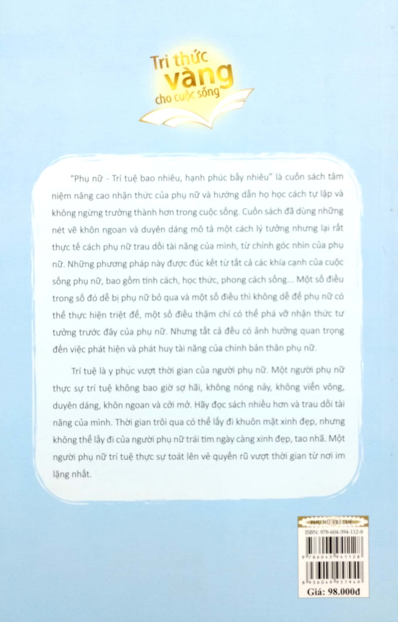 bách khoa thư dành cho phụ nữ - phụ nữ trí tuệ bao nhiêu hạnh phúc bấy nhiêu