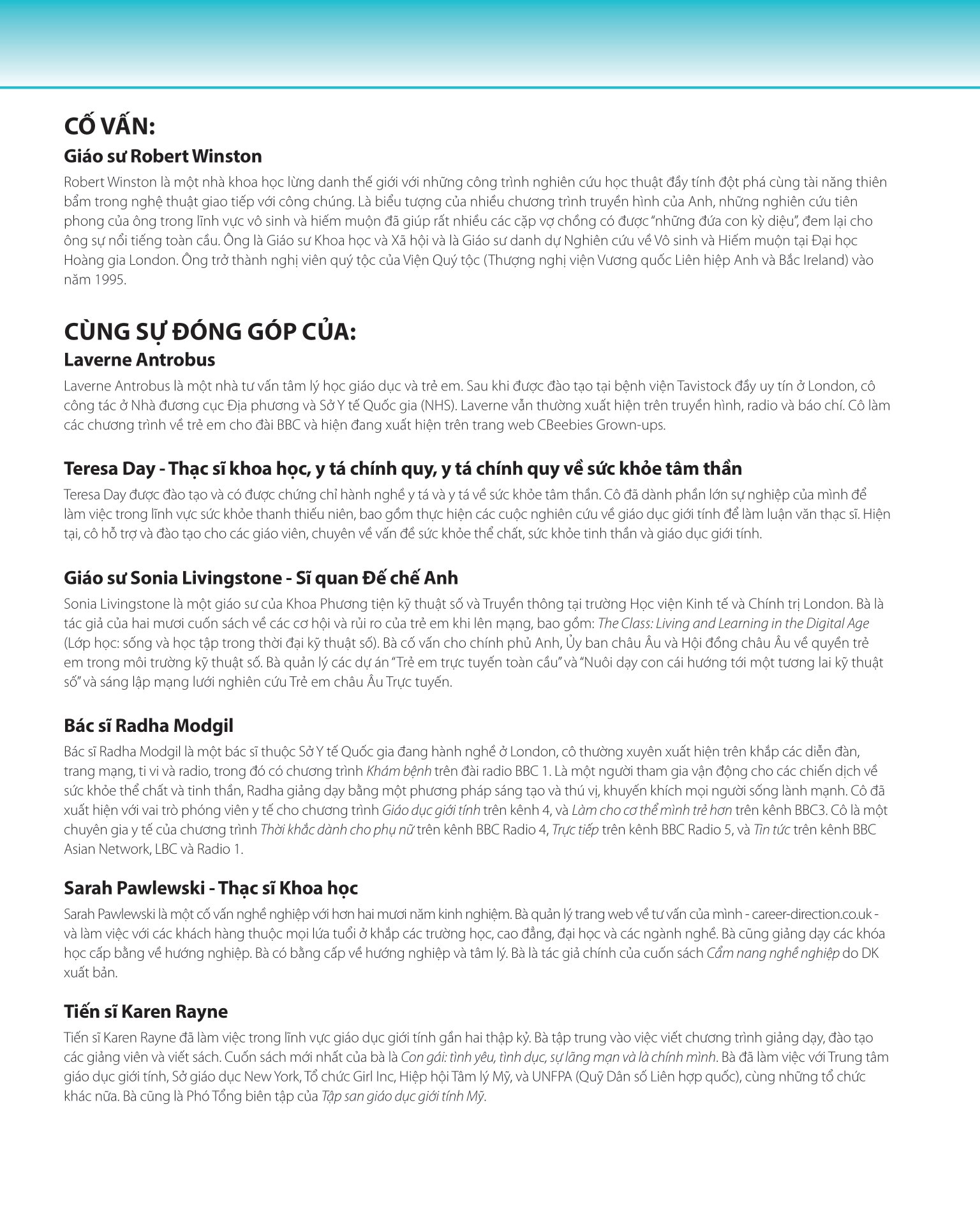 bách khoa thư về phát triển kỹ năng - tuổi dậy thì