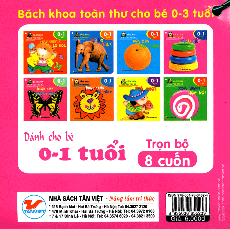 bách khoa toàn thư cho bé - 00 - 01 tuổi (bộ 8 cuốn)