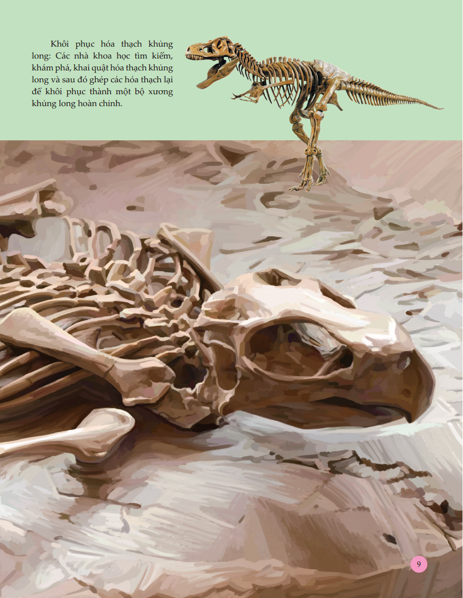 bách khoa toàn thư tìm hiểu về trái đất - vương quốc khủng long (tái bản 2023)