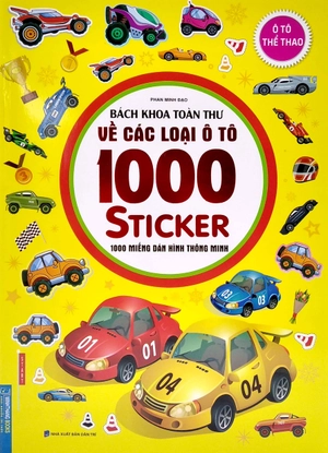bách khoa toàn thư về các loại ô tô 1000 sticker - 1000 miếng dán hình thông minh - ô tô thể thao
