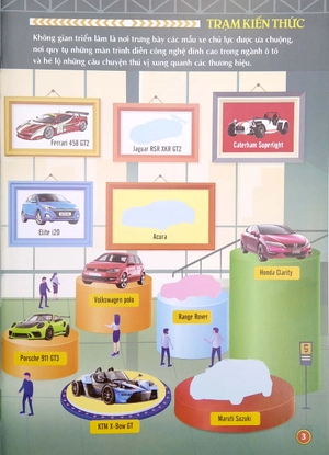 bách khoa toàn thư về các loại ô tô 1000 sticker - 1000 miếng dán hình thông minh - ô tô thể thao