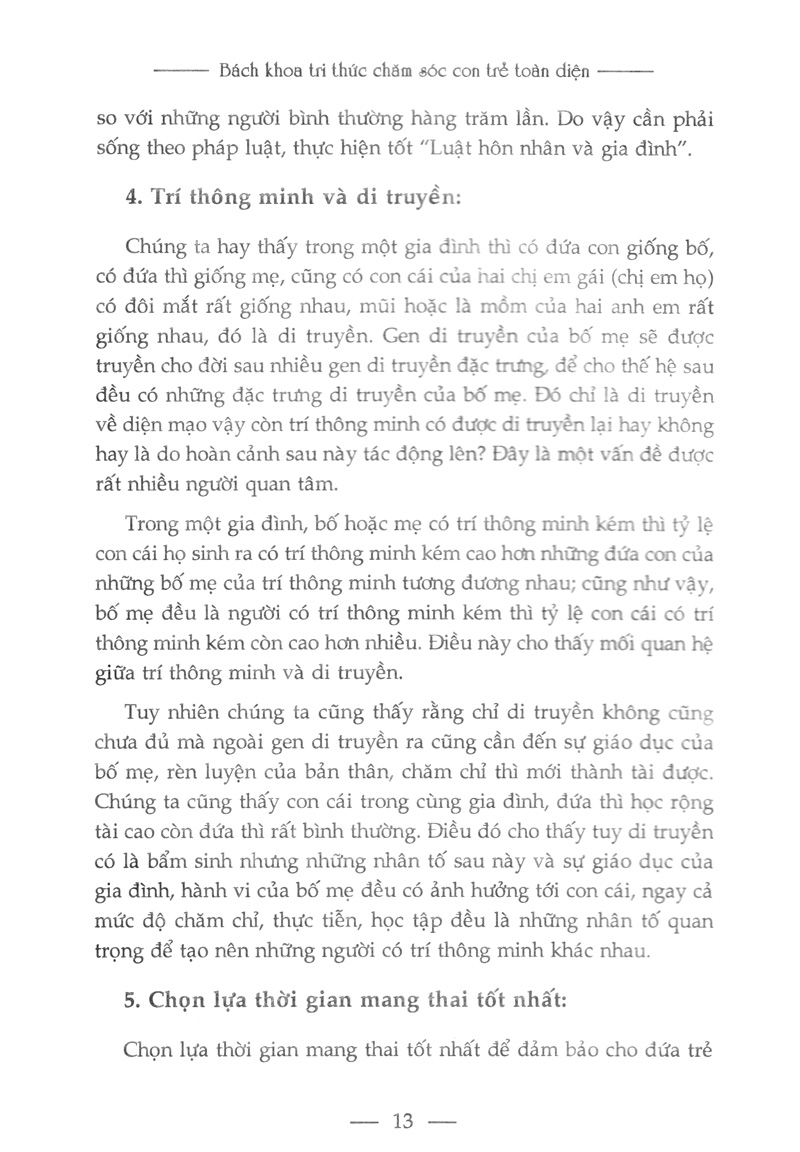 bách khoa tri thức chăm sóc con trẻ toàn diện