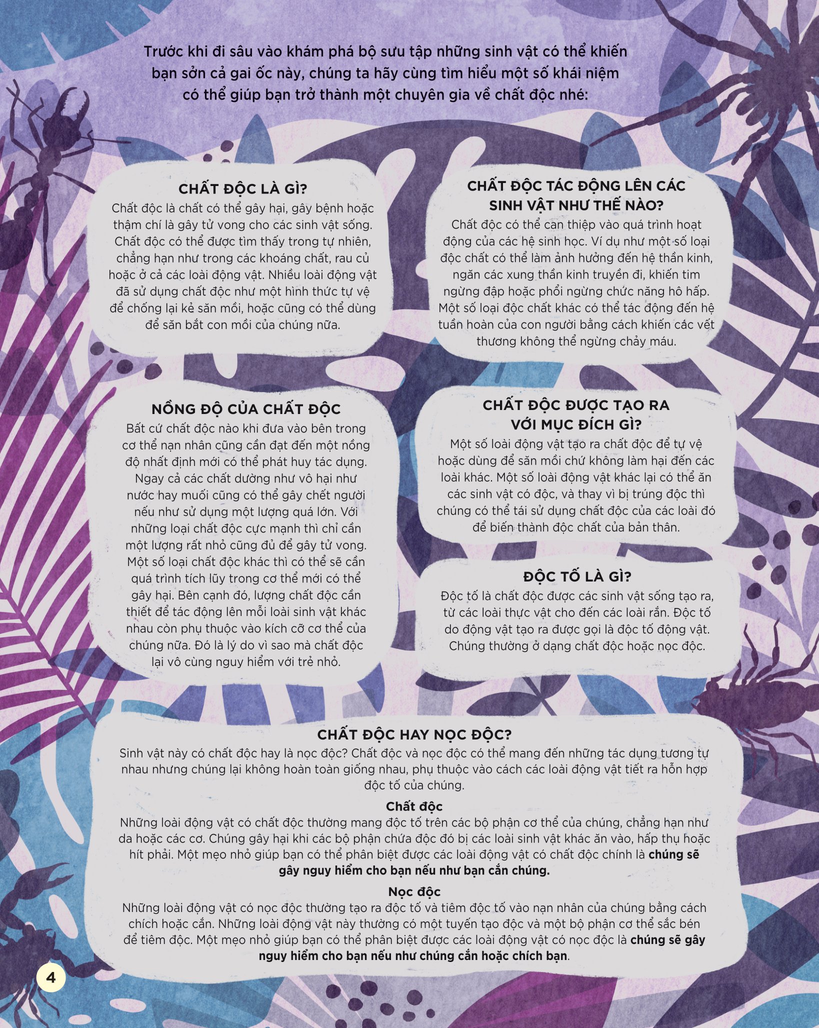 bách khoa tri thức dành cho trẻ em - các sinh vật cực độc trên trái đất