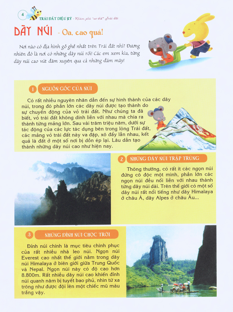 bách khoa tri thức đầu đời cho trẻ em -trái đất diệu kỳ - khám phá “cơ thể” trái đất