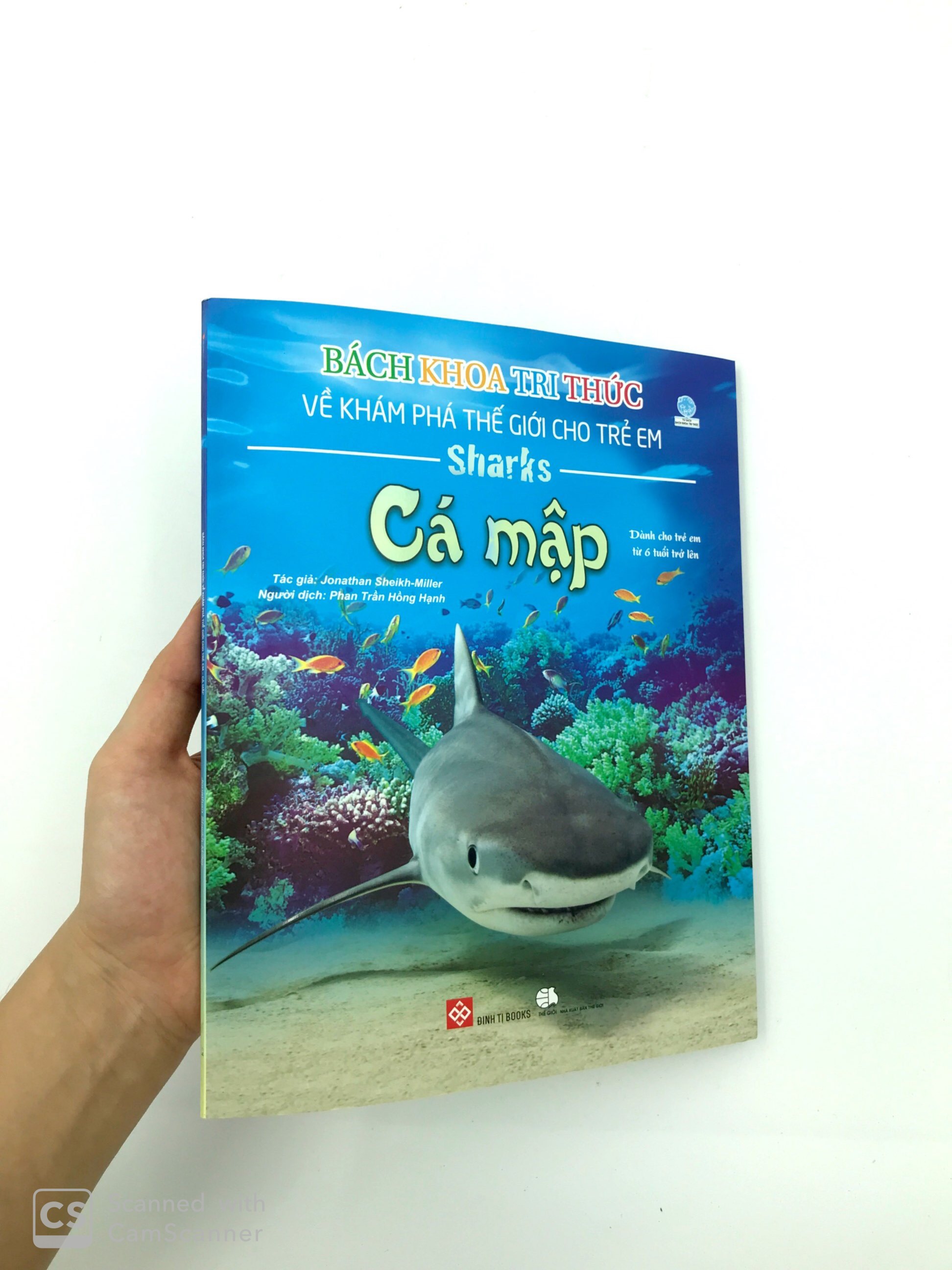 bách khoa tri thức về khám phá thế giới cho trẻ em - cá mập (tái bản 2018)