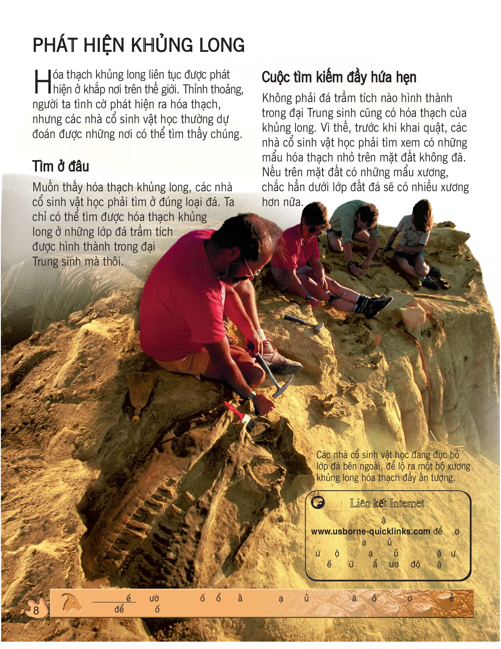 bách khoa tri thức về khám phá thế giới cho trẻ em - khủng long (tái bản 2020)