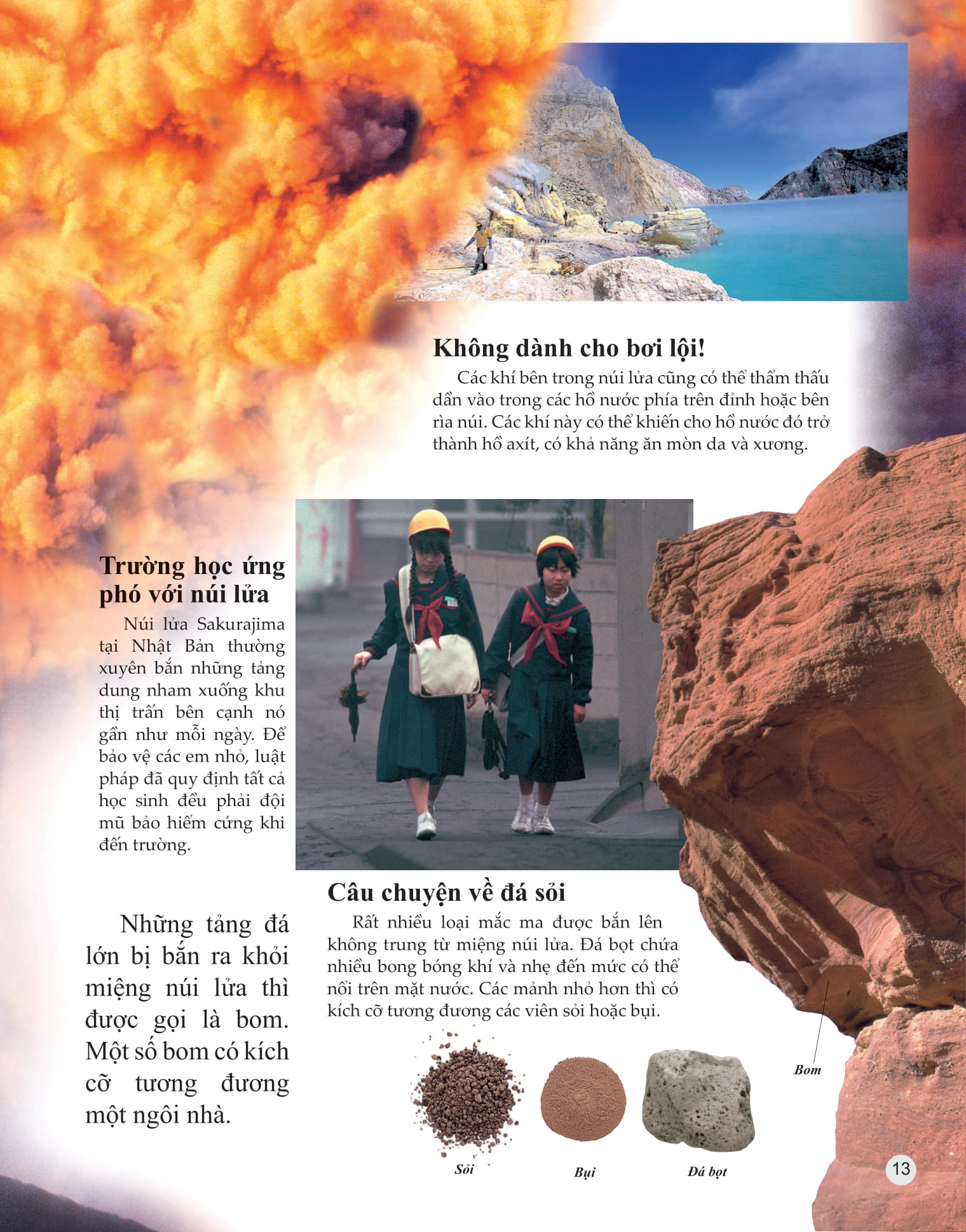 bách khoa tri thức về khám phá thế giới cho trẻ em - volcano - núi lửa