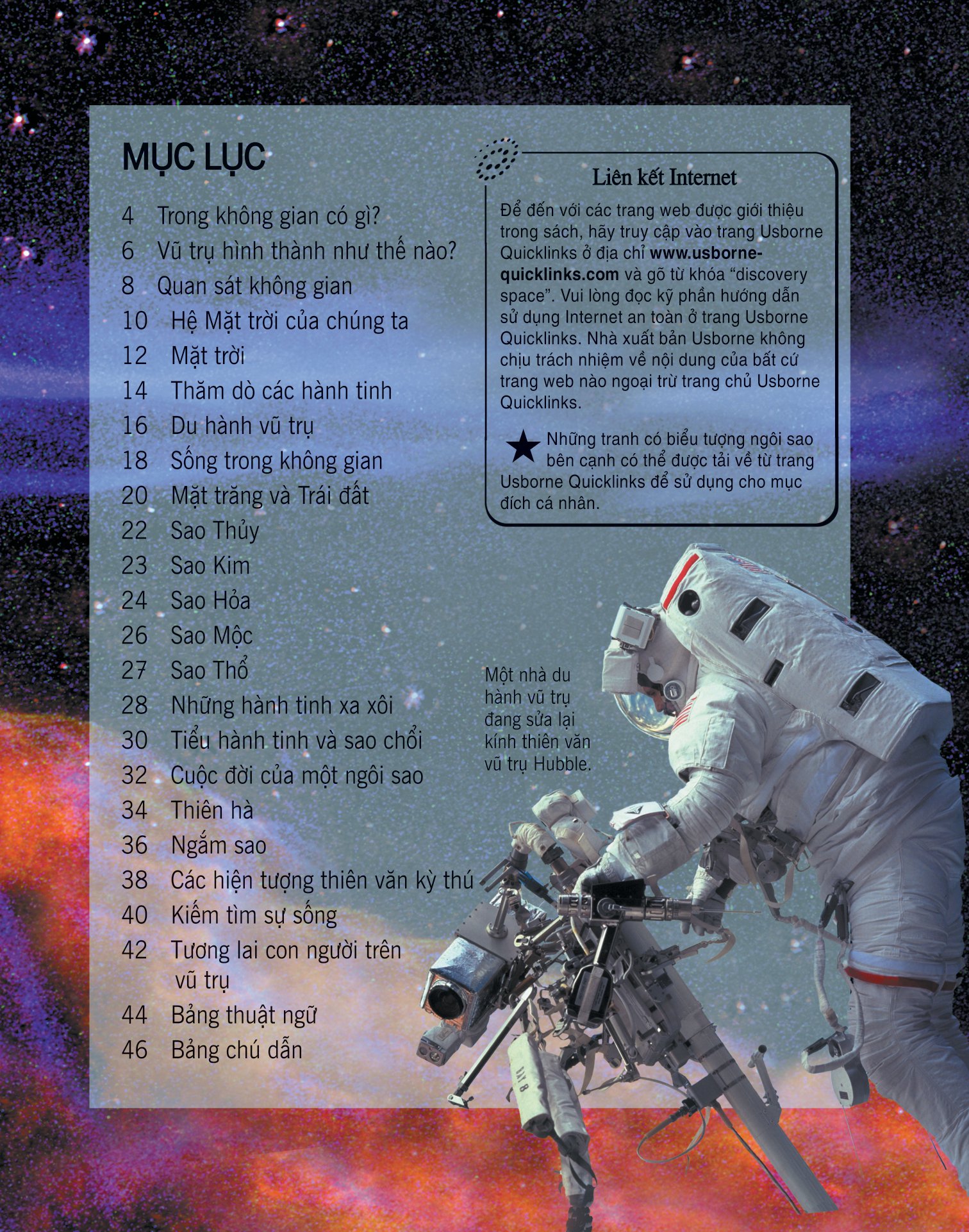 bách khoa tri thức về khám phá thế giới cho trẻ em - vũ trụ (tái bản 2018)