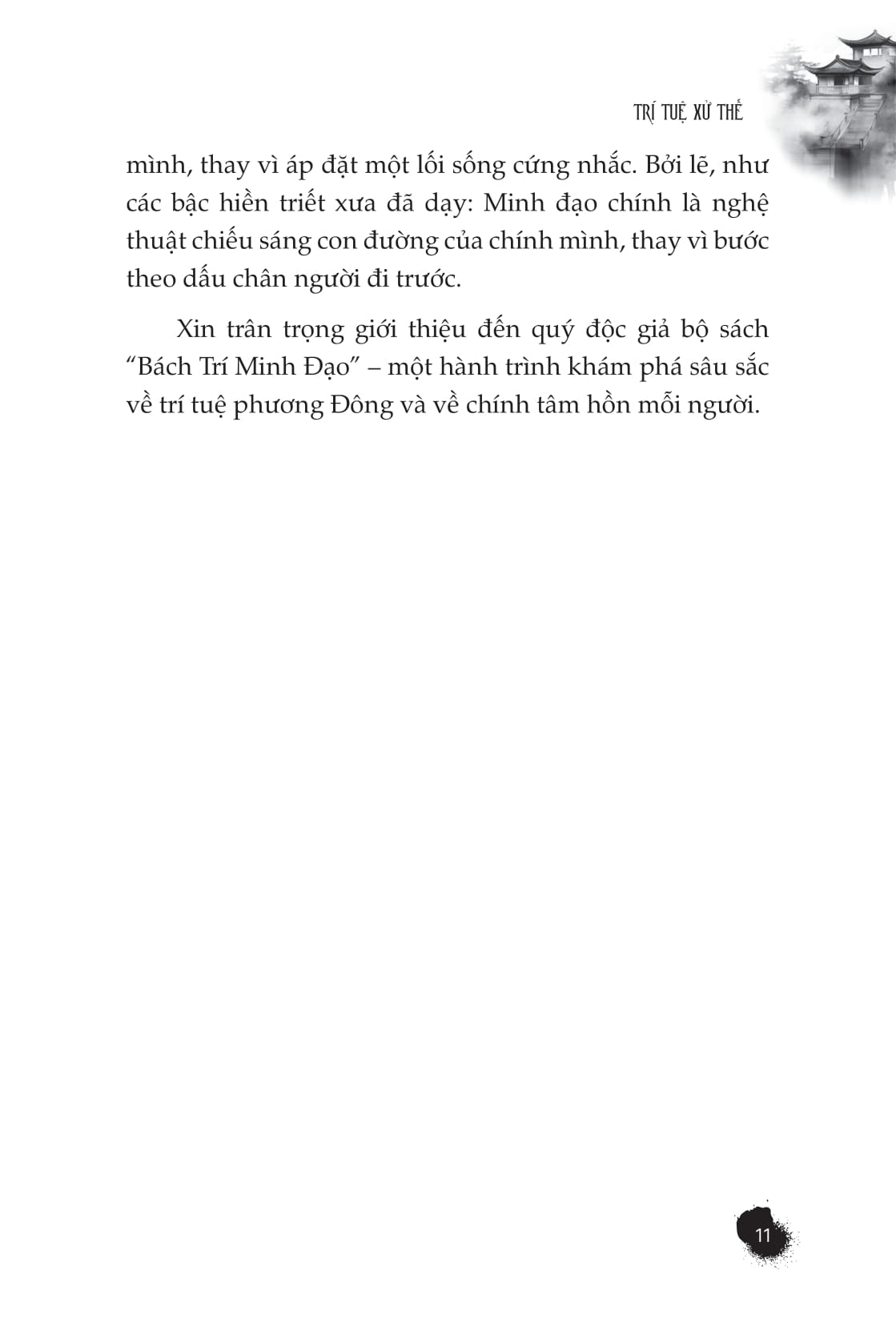 Bach Tri Minh Dao - Tri Tue Xu The - Lam Nen Dai Su