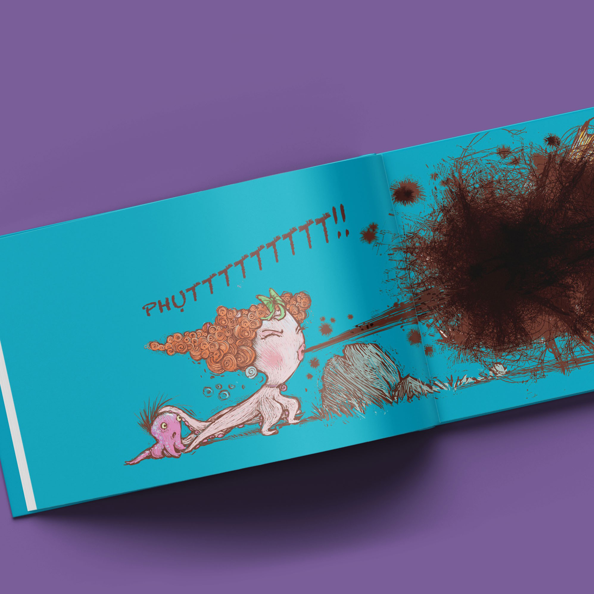 bạch tuộc phụt mực phi phàm - bìa cứng