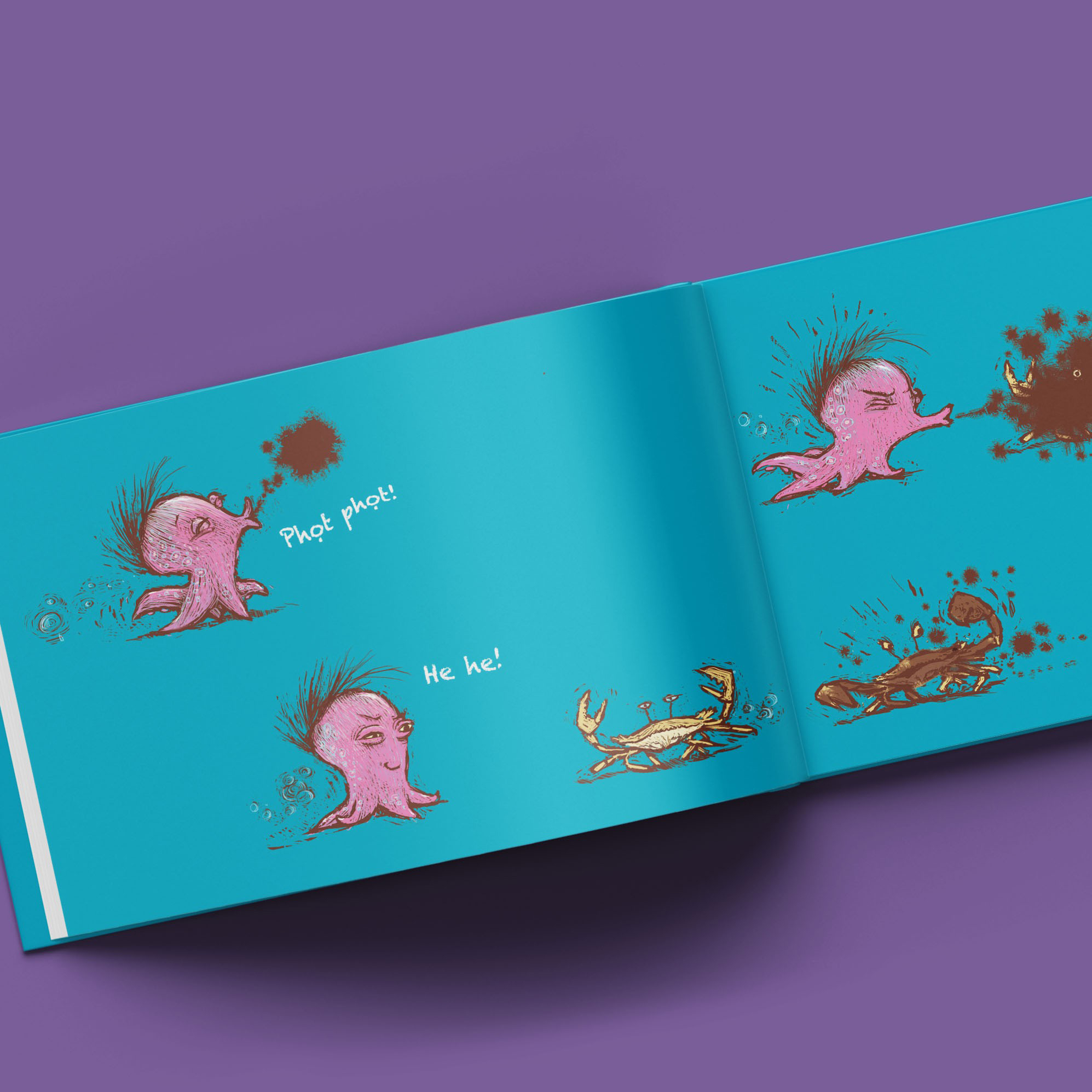 bạch tuộc phụt mực phi phàm - bìa cứng