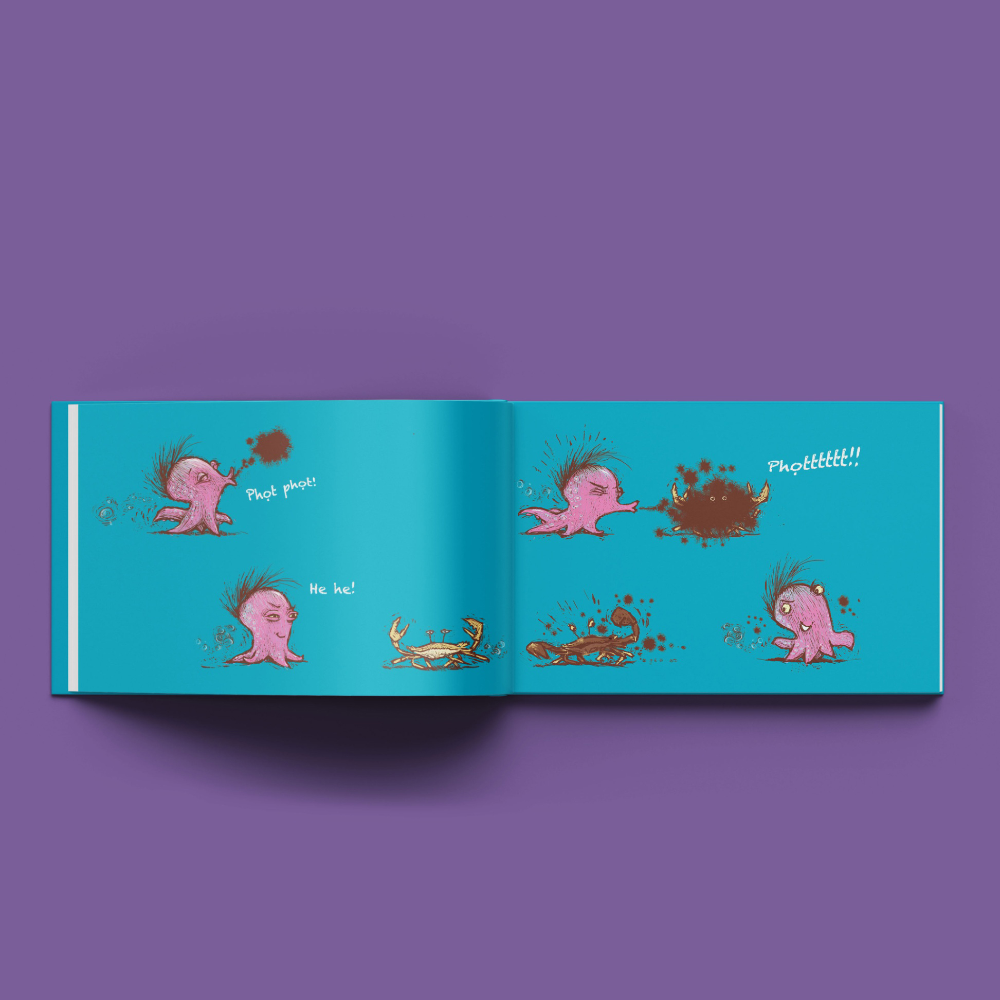 bạch tuộc phụt mực phi phàm - bìa cứng