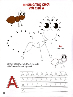 back to school - bé tập tô & đố vui với bảng chữ cái tiếng anh (song ngữ anh việt)