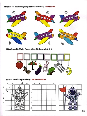 back to school - bé tập tô & đố vui với bảng chữ cái tiếng anh (song ngữ anh việt)