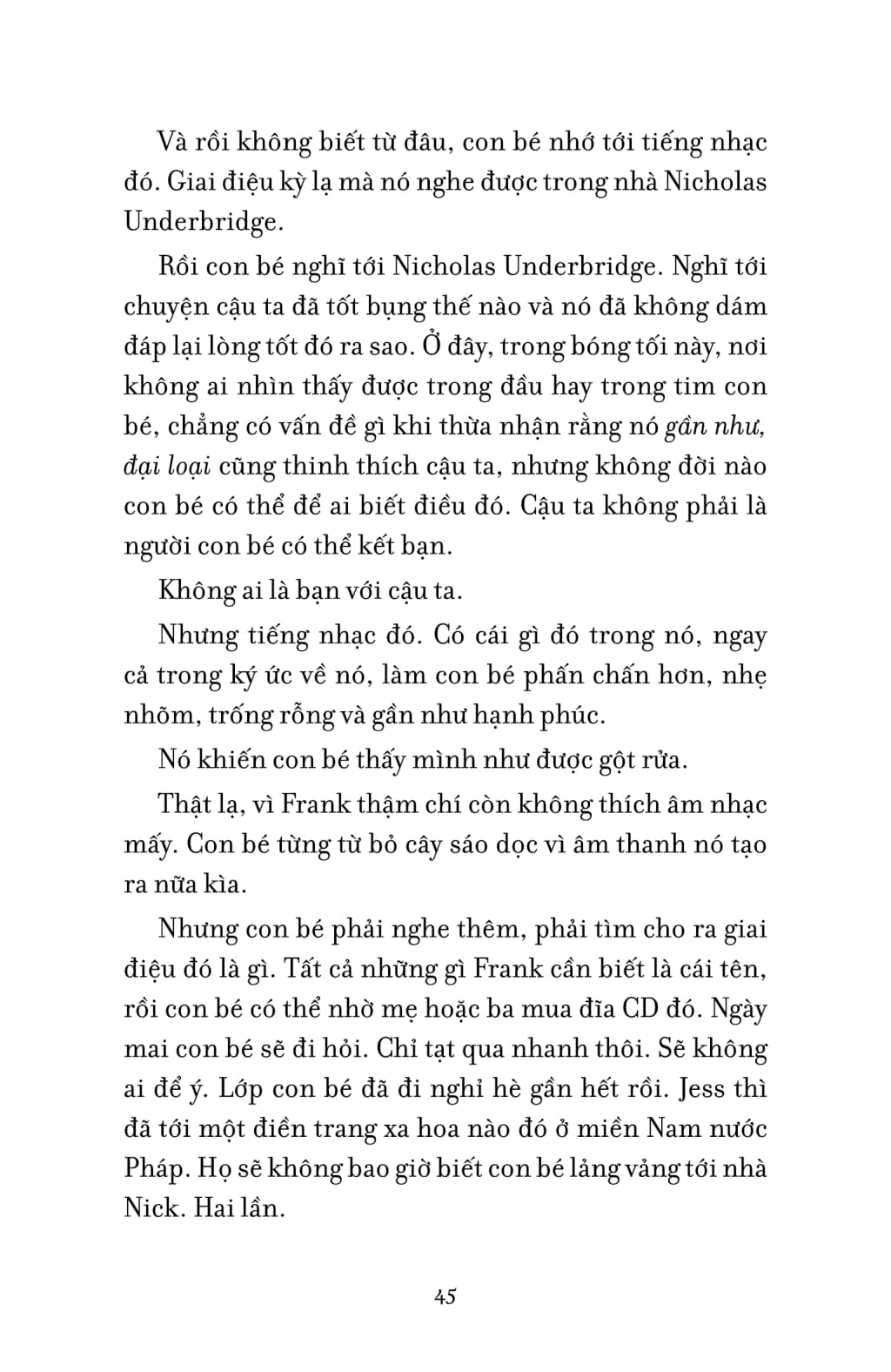 bài ca từ nơi xa lắm - the song from somewhere else