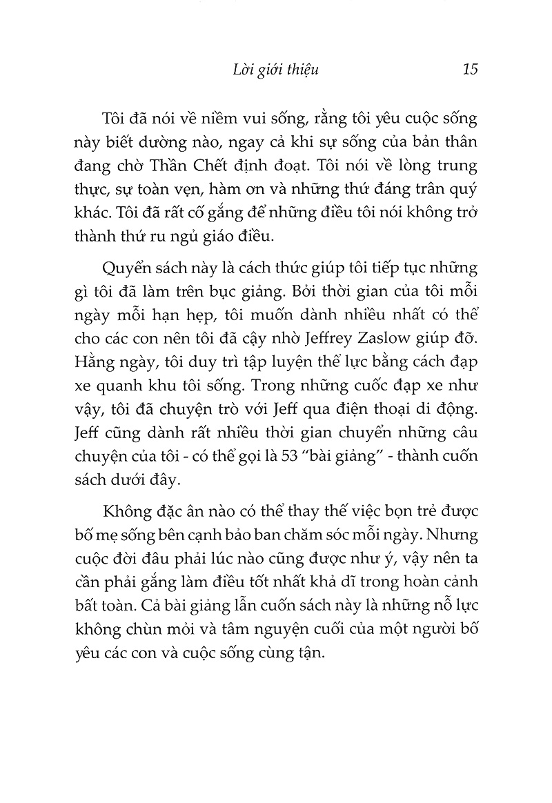 bài giảng cuối cùng