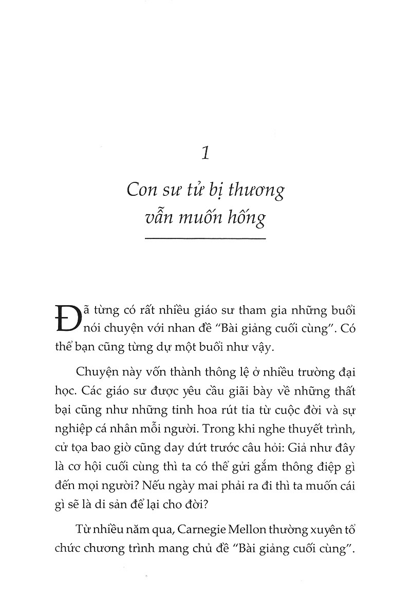 bài giảng cuối cùng