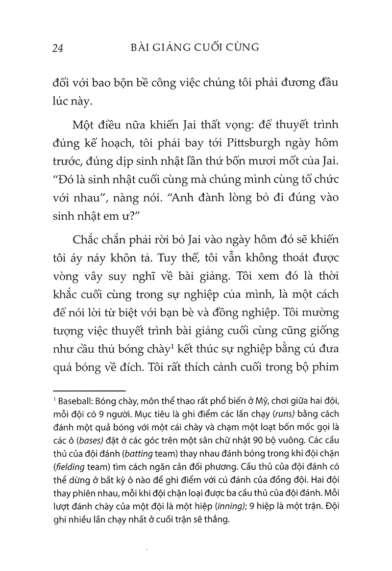 bài giảng cuối cùng