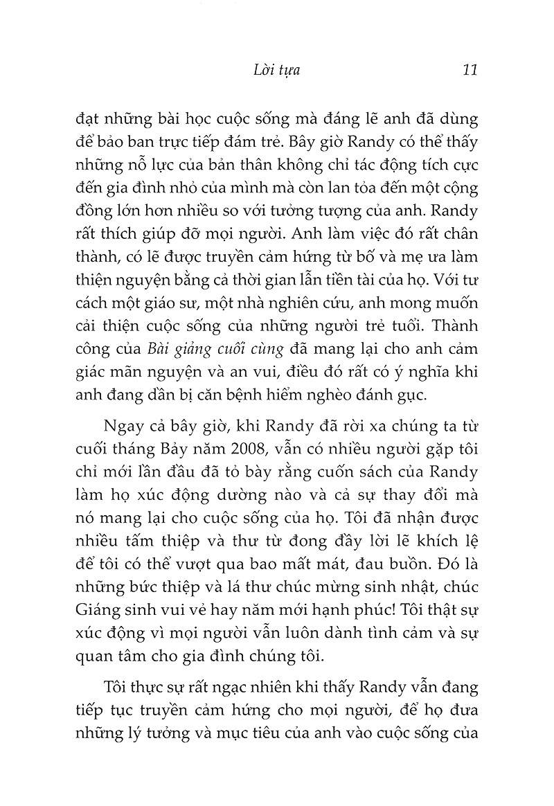 bài giảng cuối cùng