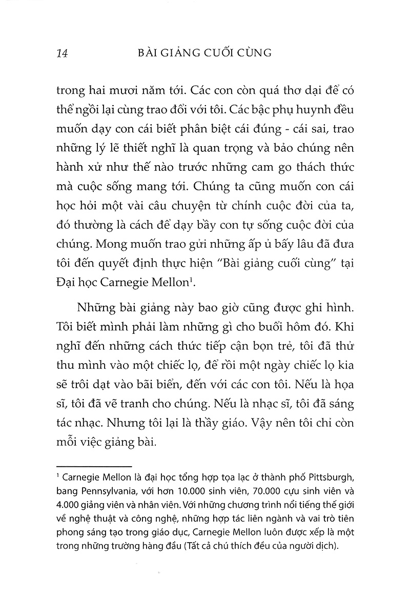 bài giảng cuối cùng