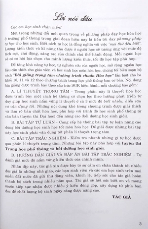 bài giảng trọng tâm chương trình chuẩn hóa học 12