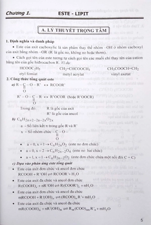 bài giảng trọng tâm chương trình chuẩn hóa học 12