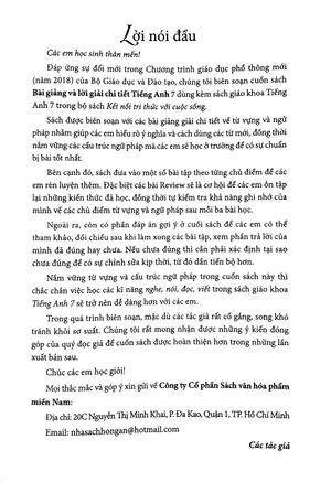 bài giảng và lời giải chi tiết tiếng anh 7