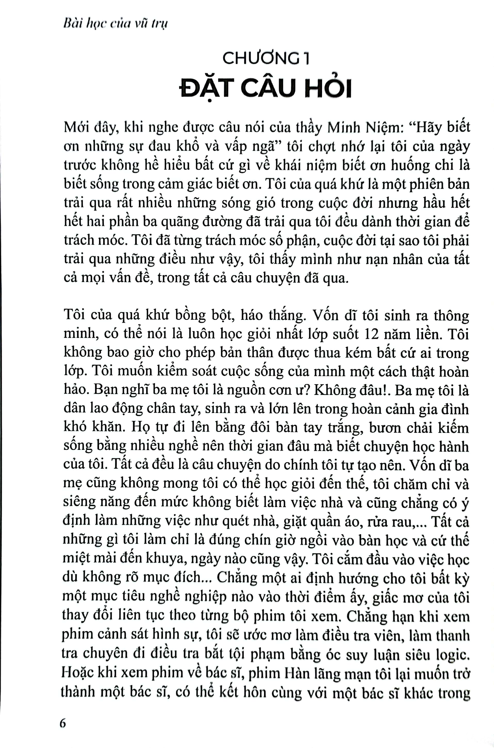 bài học của vũ trụ