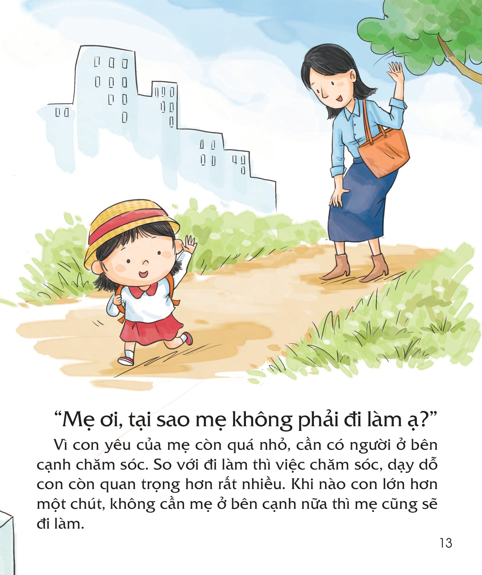 bài học đầu đời cho bé - con thích bố ở nhà cơ! - giúp trẻ hiểu lý do vì sao người lớn cần phải đi làm