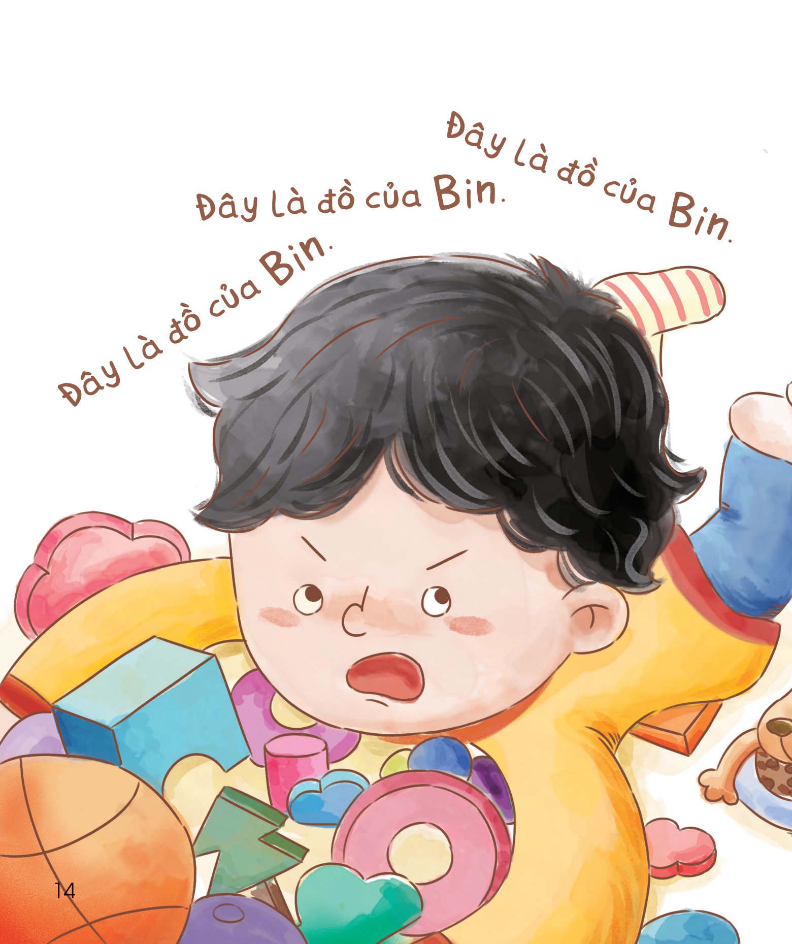 bài học đầu đời cho bé - không được đụng vào đồ của tớ! - giúp trẻ biết chia sẻ, nhường nhịn và không ích kỷ