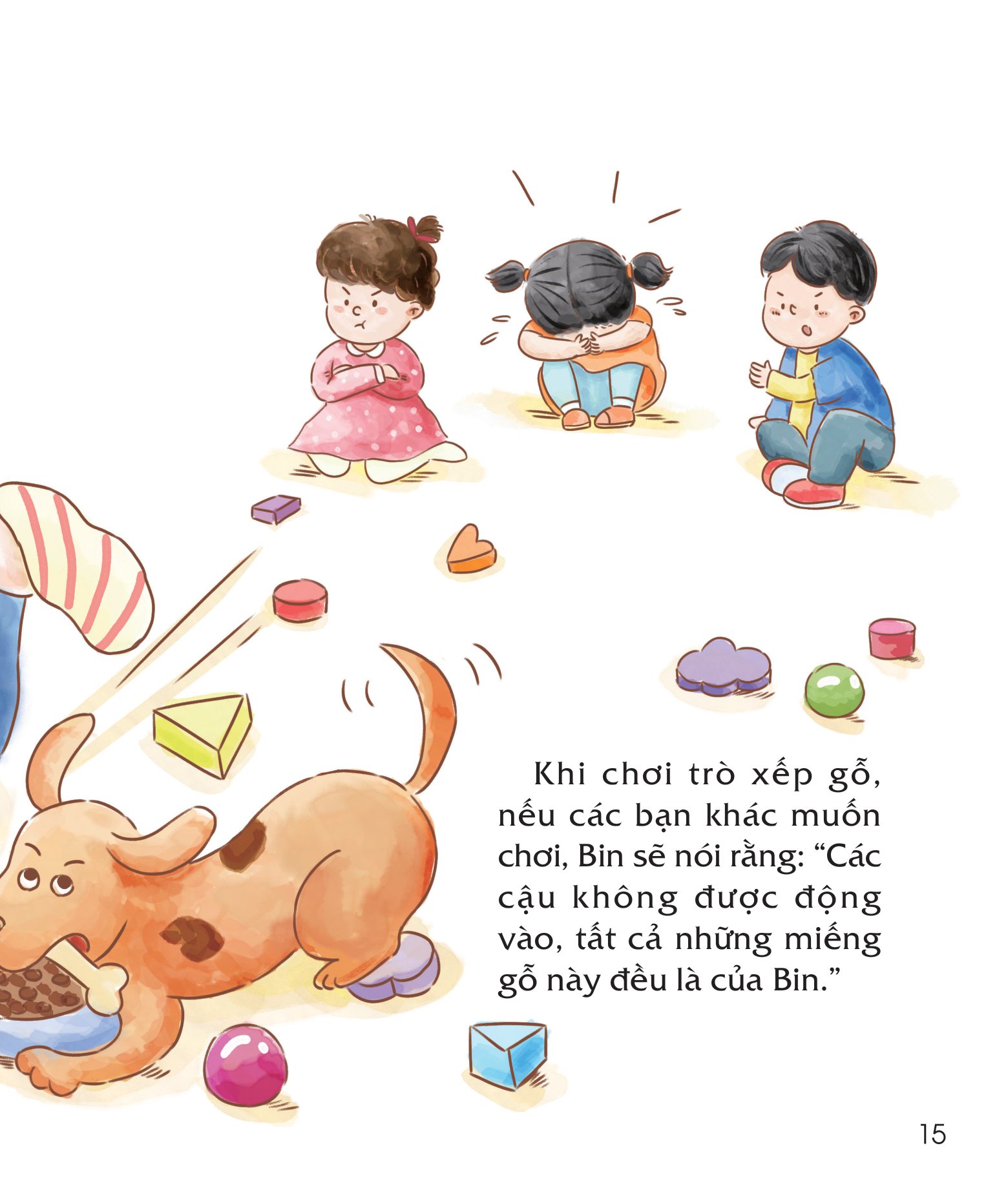 bài học đầu đời cho bé - không được đụng vào đồ của tớ! - giúp trẻ biết chia sẻ, nhường nhịn và không ích kỷ