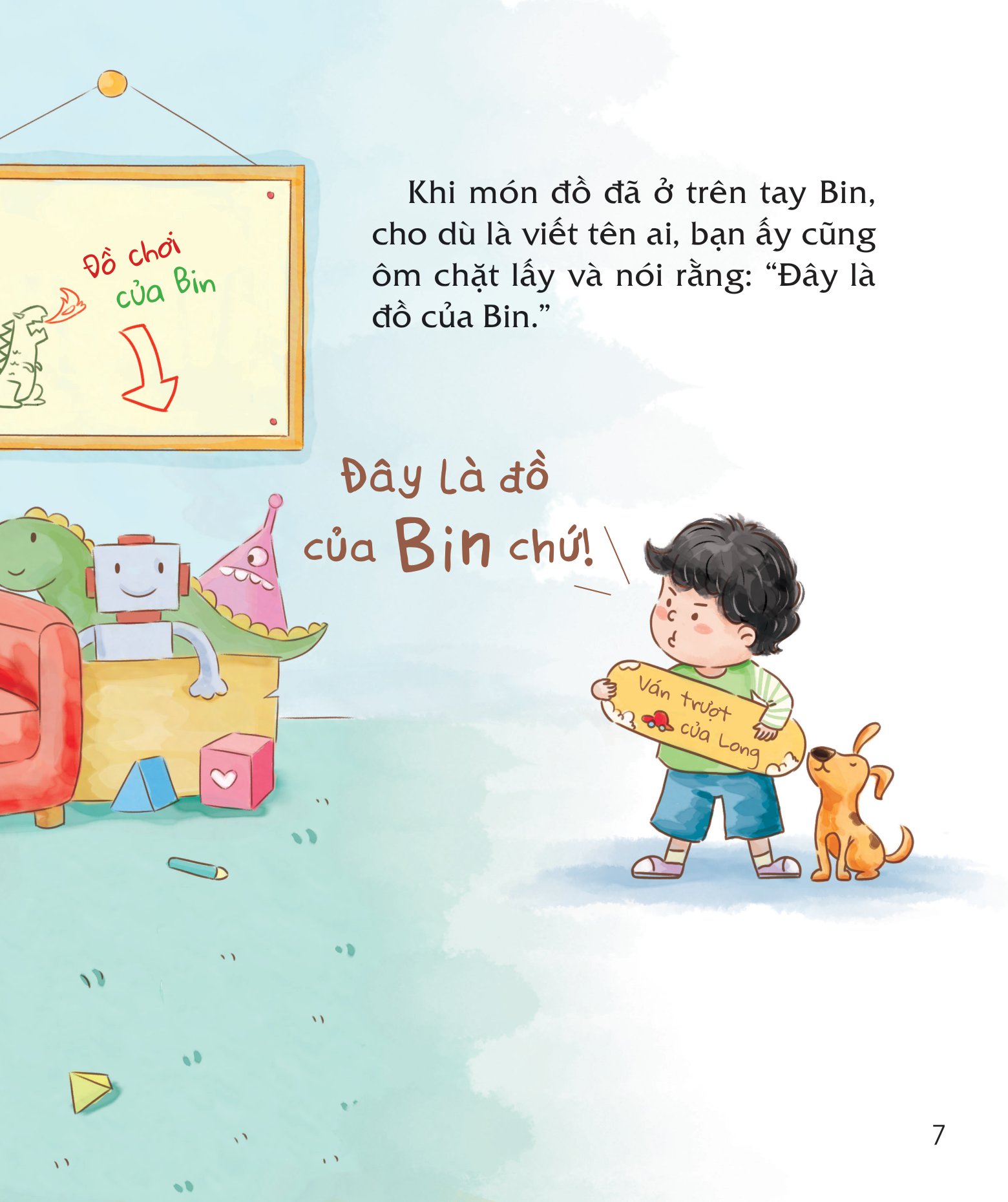 bài học đầu đời cho bé - không được đụng vào đồ của tớ! - giúp trẻ biết chia sẻ, nhường nhịn và không ích kỷ