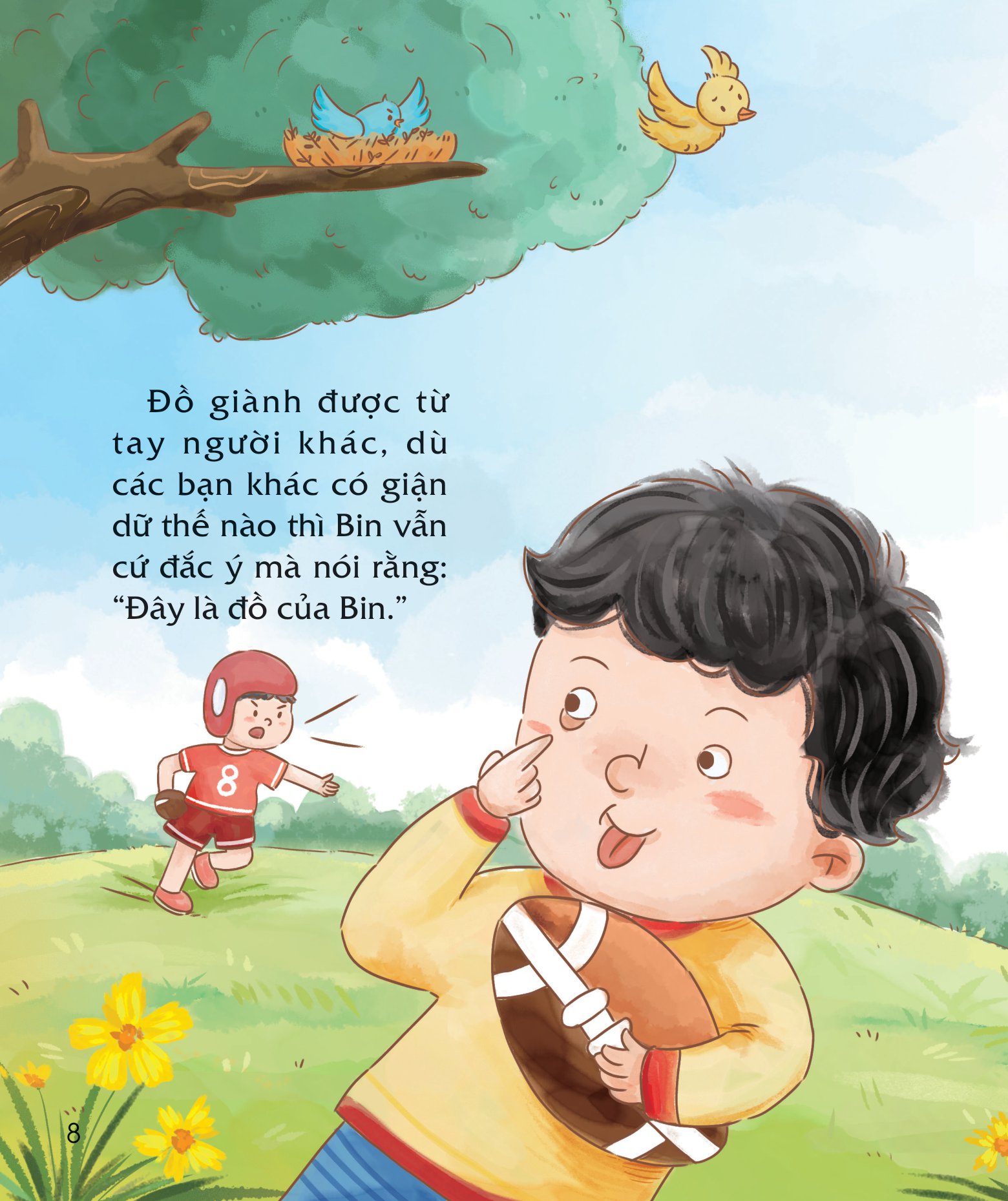 bài học đầu đời cho bé - không được đụng vào đồ của tớ! - giúp trẻ biết chia sẻ, nhường nhịn và không ích kỷ