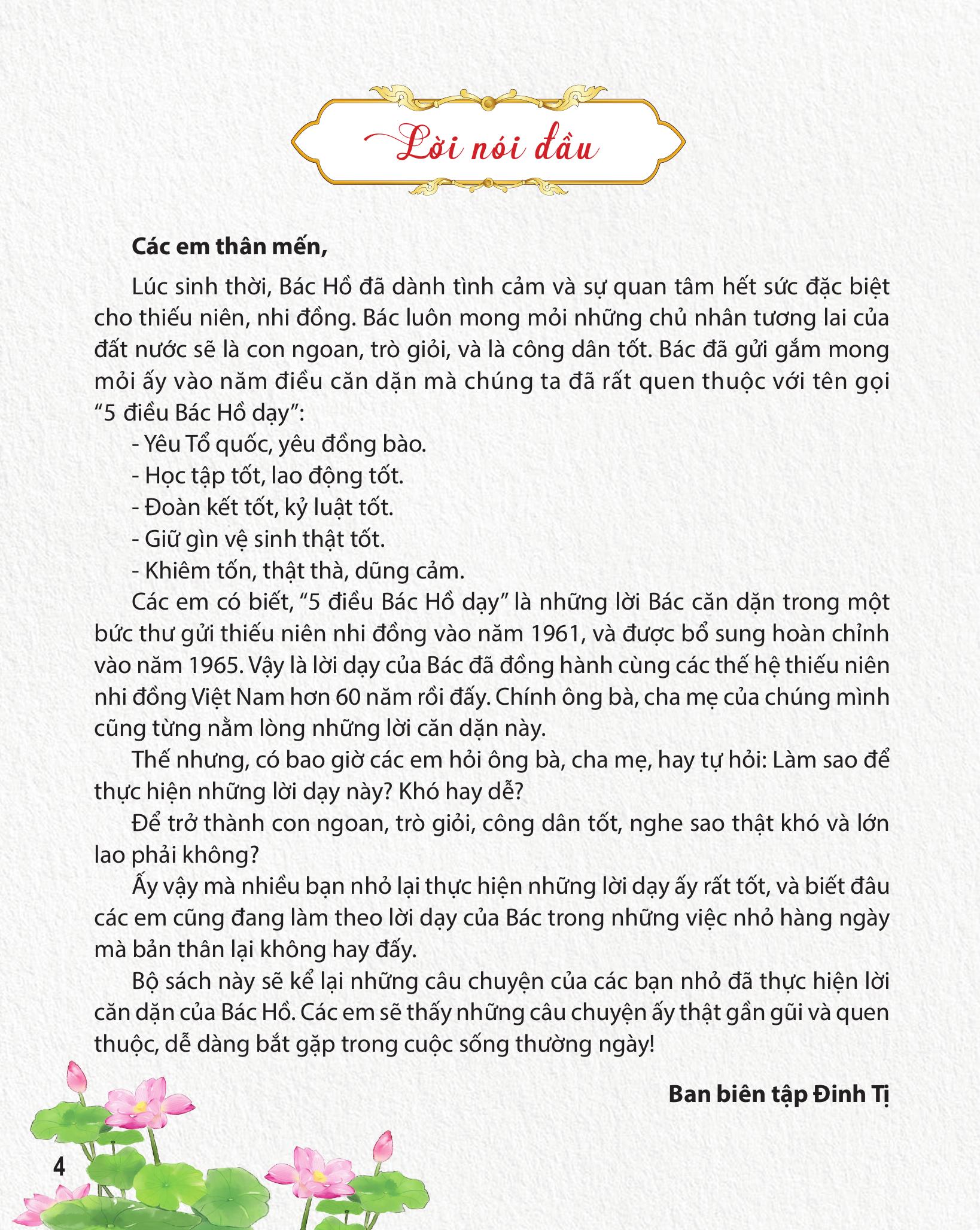 Bai Hoc Hay Tu 5 Dieu Bac Day - Hoc Tap Tot Lao Dong Tot - Cong Em Den Lop