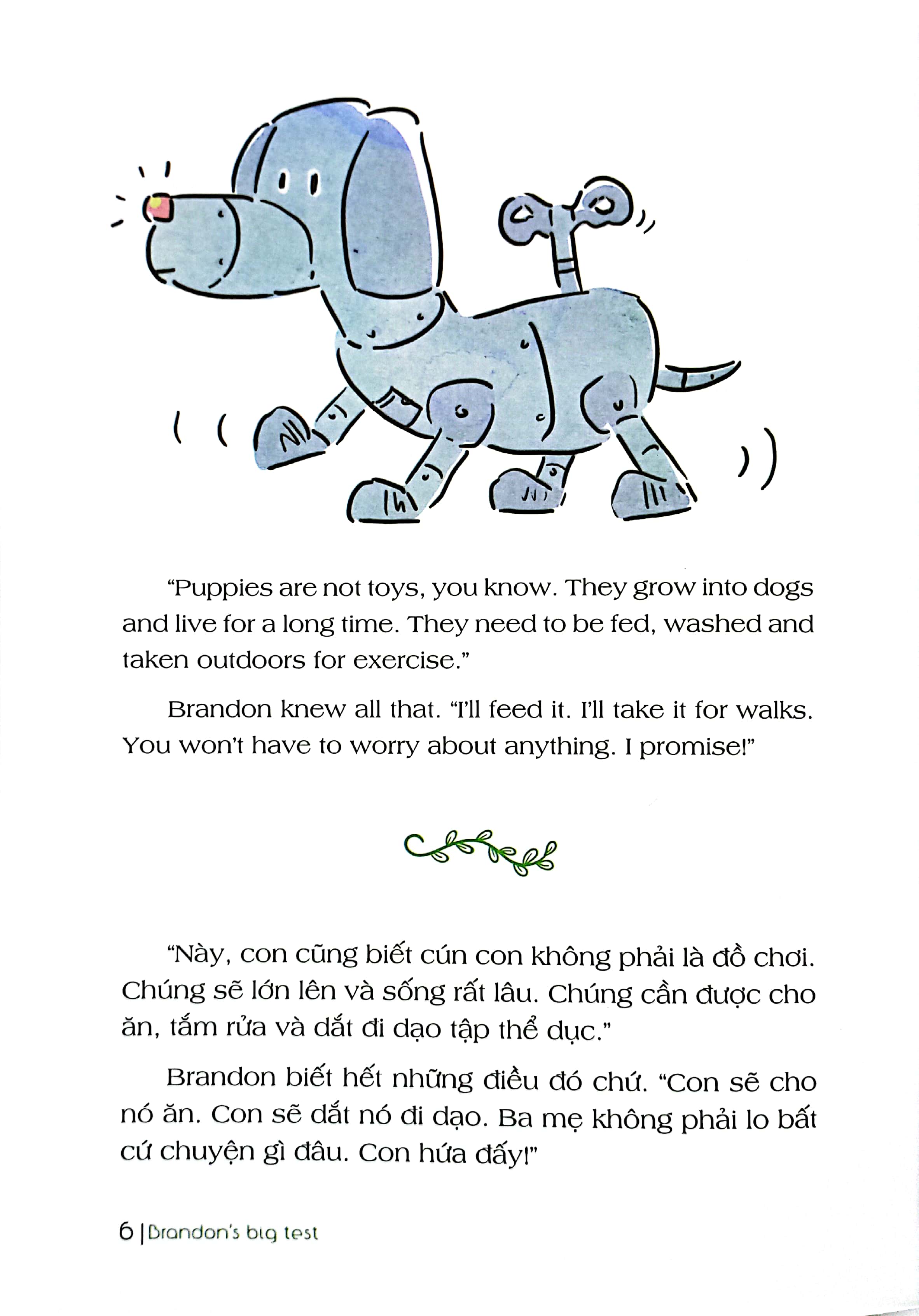 bài học về trách nhiệm - thử thách lớn của brandon (song ngữ anh - việt) (tái bản 2024)